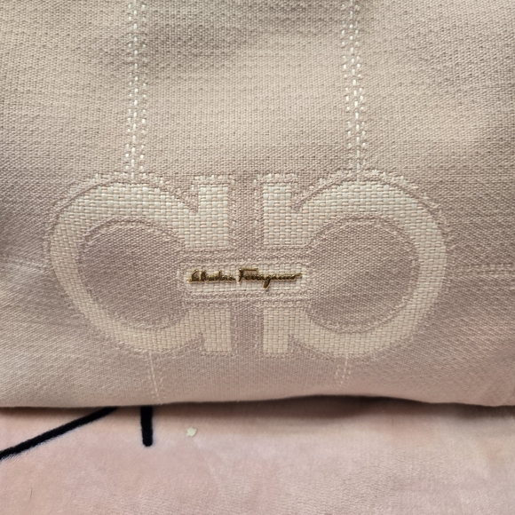 Salvatore Ferragamo Pink Canvas Tote Bag - Picture 6 of 13